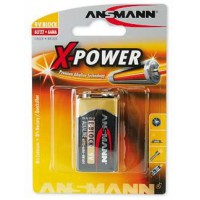 Ansmann Pile Alcaline Block 9V unite Xpower