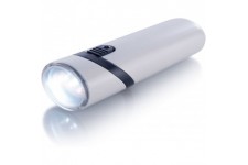 "ANSMANN lampe de poche rechargeable secteur RC 2 / Avec tete de lampe pivotante et trois LEDs / Charge facile via la prise sect