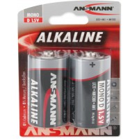 Ansmann - Alcaline Red Line LR20 D Blister de 2