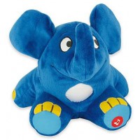 Lampe de chevet a  LED ANSMANN elephant en peluche incl. piles - Die Sendung mit der Maus - aide au sommeil pour se blottir avec