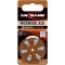 ANSMANN piles pour appareils auditifs / Pack de 1x6 piles zinc-air 1,4V - modele 312 / Pile bouton pour appareils auditifs prese