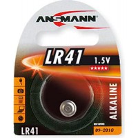 ANSMANN Lot de 3 Blisters de 1 pile bouton d'alcaline"LR41" 1,5 Volt (AG3)