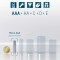 ANSMANN piles rechargeables pour lampes solaires AAA, 1,2V / 550mAh / Accumulateurs pour lampes solaires a  faible decharge et s