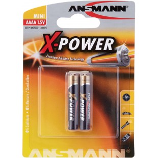 pile alcaline "X-POWER" AAAA, en blister de 2