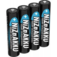 Pile nickel-zinc ANSMANN AAA 1,6V 900mWh (550mAh) pile micro NiZn/Ni-Zn AAA batteries rechargeables AAA - remplacement pour batt