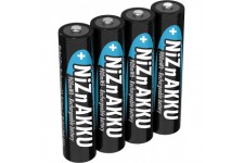 Pile nickel-zinc ANSMANN AAA 1,6V 900mWh (550mAh) pile micro NiZn/Ni-Zn AAA batteries rechargeables AAA - remplacement pour batt