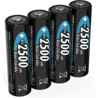 Pile nickel-zinc ANSMANN AA 1,6V 2500mWh (1600mAh) pile Mignon NiZn/Ni-Zn AA batteries rechargeables AA - remplacement pour batt