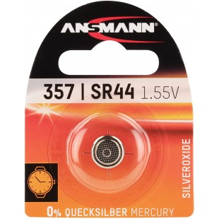 Ansmann - 1516-0011 SR44/357 Pile bouton a  l'oxyde d'argent pour montre, 1,55 V