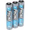 Batterie de telephone ANSMANN AAA 800 mAh NiMH 1,2 V (lot de 3) - batteries rechargeables DECT Phone Micro AAA, faible autodecha