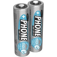 ANSMANN piles rechargeables pour telephone sans fil AA, 1,2V / 1300mAh / Accumulateurs pour telephone fixe sans fil a  faible de