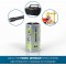 Pile ANSMANN D 5000 mAh NiMH 1,2 V (lot de 2) - batteries rechargeables Mono D, faible autodecharge maxE pour une utilisation pe