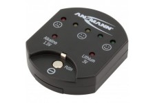 Testeur de pile bouton ANSMANN / testeur fiable pour l'affichage de la capacite via LED / affichage de la capacite pour piles bo