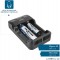 Ansmann Chargeur de batterie universel Lithium 2 pour 18650 21700 26650 22650 18350 17670 17500 etc. + batteries NiMH