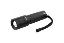 ANSMANN Lampe torche LED M250F metal noir / Lampe de poche avec reglage du focus en continu / 260 lumens & 4 fonctions / Protege