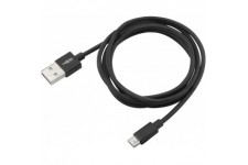 Cable de donnees et de charge ANSMANN Micro-USB / tres flexible en plastique TPE / compatibilite avec tout appareil equipes de p