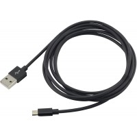 Cable de donnees et de charge ANSMANN Micro-USB / tres flexible en plastique TPE / compatibilite avec tout appareil equipes de p