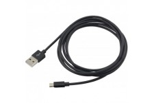 Cable de donnees et de charge ANSMANN Micro-USB / tres flexible en plastique TPE / compatibilite avec tout appareil equipes de p