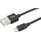 Cable de donnees et de charge Lightning ANSMANN/ Certifie Apple MFI / Cable tres flexible en plastique TPE / compatible Apple iP