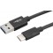 Cable de donnees et de charge ANSMANN C-USB3,0 / tres flexible en plastique TPE / compatibilite avec tout appareil equipes de po
