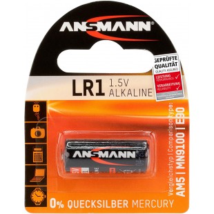 ANSMANN piles alcalines LR1 (1,5 V) pour ouvre-porte de garage, alarme, declenchement a  distance pour l'appareil photo, Meters,