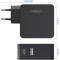 Ansmann Chargeur USB 2 Ports 60W - USB C avec Quick Charge 3.0 & Power Delivery Chargeur PD avec controle de Charge Intelligent 