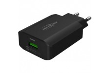 ANSMANN Chargeur USB 18W - avec Quick Charge 3.0 Charger Bloc d'alimentation USB avec controle de Charge Intelligent pour Smartp