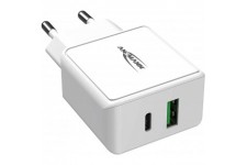 ANSMANN Chargeur USB 18 W avec Power Delivery & Quick Charge 3.0 Blanc