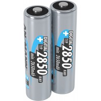 ANSMANN piles rechargeables AA, 1,2V / Type 2850mAh, NiMH / Accumulateur a  charge rapide a  forte capacite sans effet memoire -