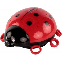 ANSMANN LED projecteur coccinelle etoile ciel aide en s'endormir - lampe pour enfant lumiere sommeil, lampe de table chevet & ve