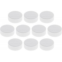 Magnetoplan Magnum Lot de 10 supports magnetiques 34 mm blanc