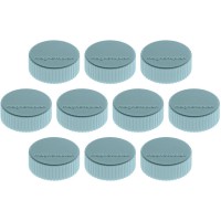 Magnetoplan Magnum Lot de 10 supports magnetiques 34 mm bleu clair