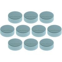 Magnetoplan Magnum Lot de 10 supports magnetiques 34 mm bleu clair