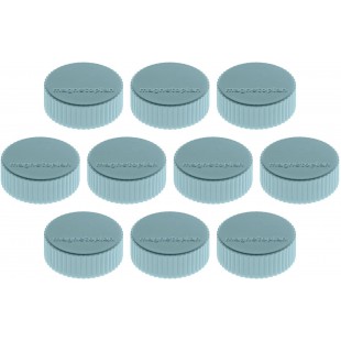 Magnetoplan Magnum Lot de 10 supports magnetiques 34 mm bleu clair