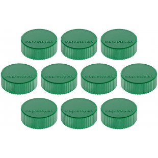 Magnetoplan Magnum Lot de 10 supports magnetiques 34 mm vert