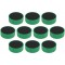 Magnetoplan Magnum Lot de 10 supports magnetiques 34 mm vert