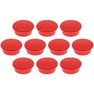 magnetoplan couleur 40 mm 10 pieces Rouge
