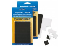 magnetoplan Takkis im Blister, selbstklebend, schwarz, 140 Pezzi