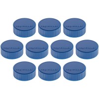 magnetoplan Support magnetique Magnum, 34 mm, lot de 10, Bleu Fonce