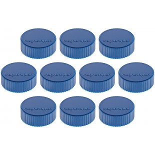 magnetoplan Support magnetique Magnum, 34 mm, lot de 10, Bleu Fonce