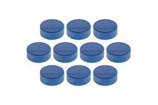 magnetoplan Support magnetique Magnum, 34 mm, lot de 10, Bleu Fonce