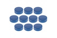 magnetoplan Support magnetique Magnum, 34 mm, lot de 10, Bleu Fonce