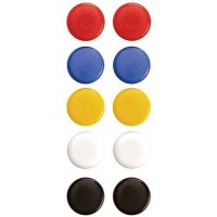 MAGNeTOPLAN Paquet de 10 aimants, 20 mm, Assortis