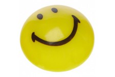 magnetoplan Lot de 8 aimants a smiley, 20 mm de diametre, jaune et noir