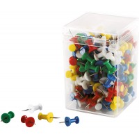 magnetoplan Bte 200 Punaises couleur pour tableau liege