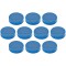 Ergo Aimants Medium, diametre 30 x 8 mm, lot de 10 bleu fonce