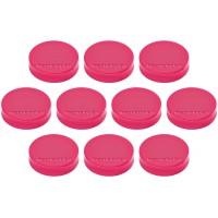 Ergo Aimants Medium, diametre 30 x 8 mm, lot de 10 rose bonbon