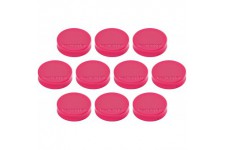 Ergo Aimants Medium, diametre 30 x 8 mm, lot de 10 rose bonbon