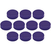 Ergo Aimants Medium, diametre 30 x 8 mm, lot de 10 violett