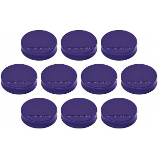 Ergo Aimants Medium, diametre 30 x 8 mm, lot de 10 violett