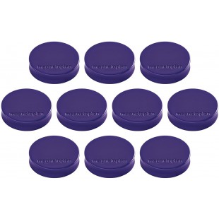 Ergo Aimants Medium, diametre 30 x 8 mm, lot de 10 violett